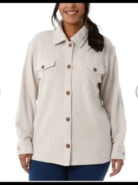 32 Degrees Button Up Fleece Shirt Women's XXL